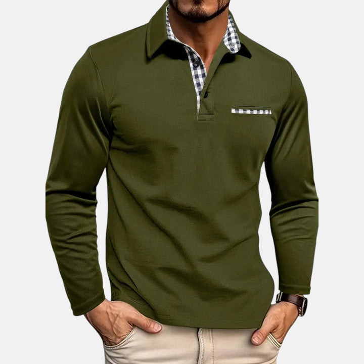 Herren Langarm-Poloshirt Komfort – Heidi München