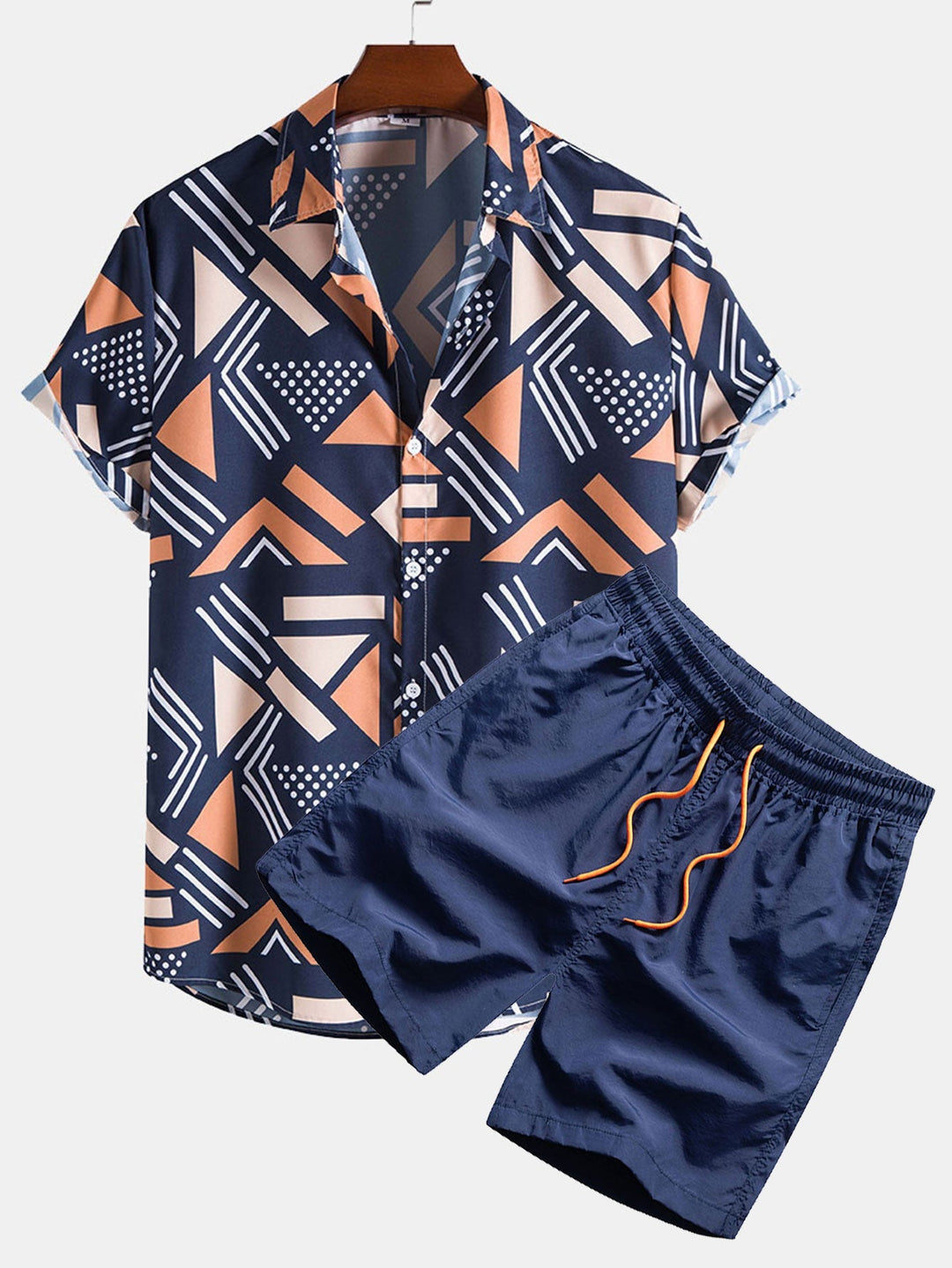 Geometrisches Hemd Badeshorts Set von Heidi München – Ansicht 1