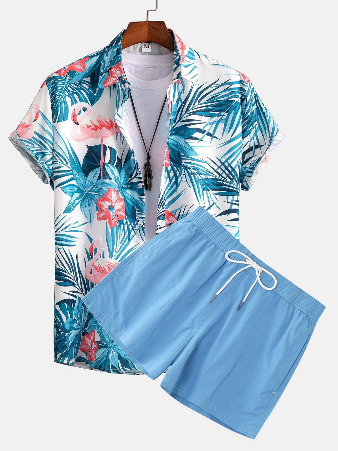 Hemd Badeshorts Set Flamingo von Heidi München – Ansicht 2