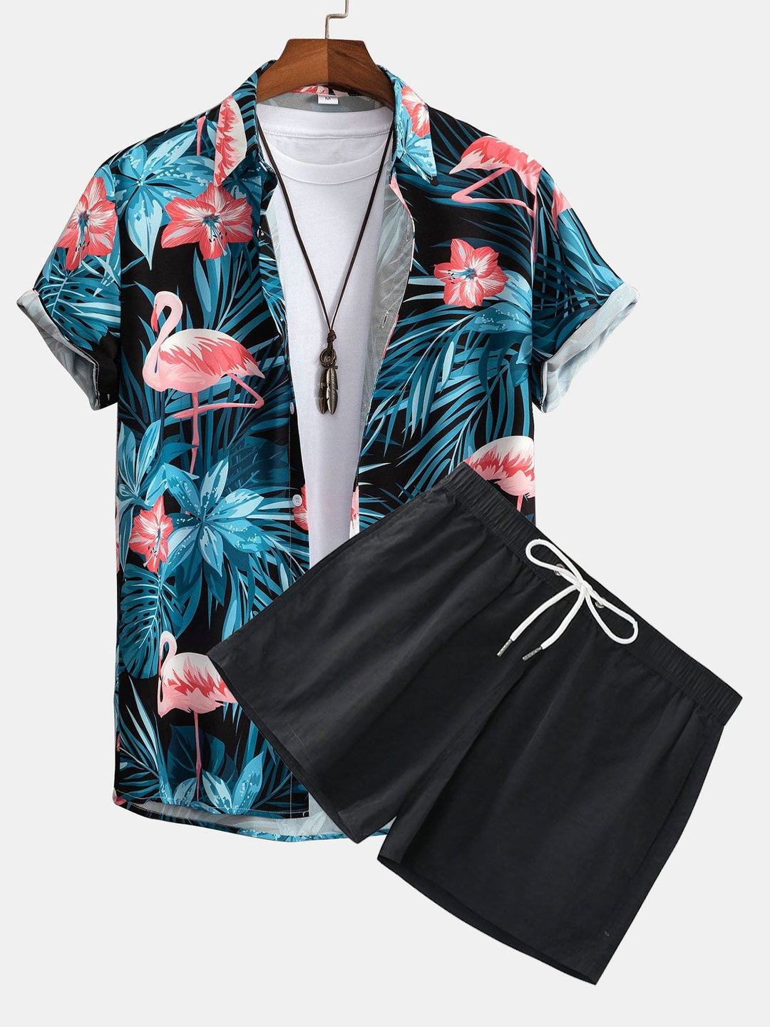 Hemd Badeshorts Set Flamingo von Heidi München – Ansicht 3