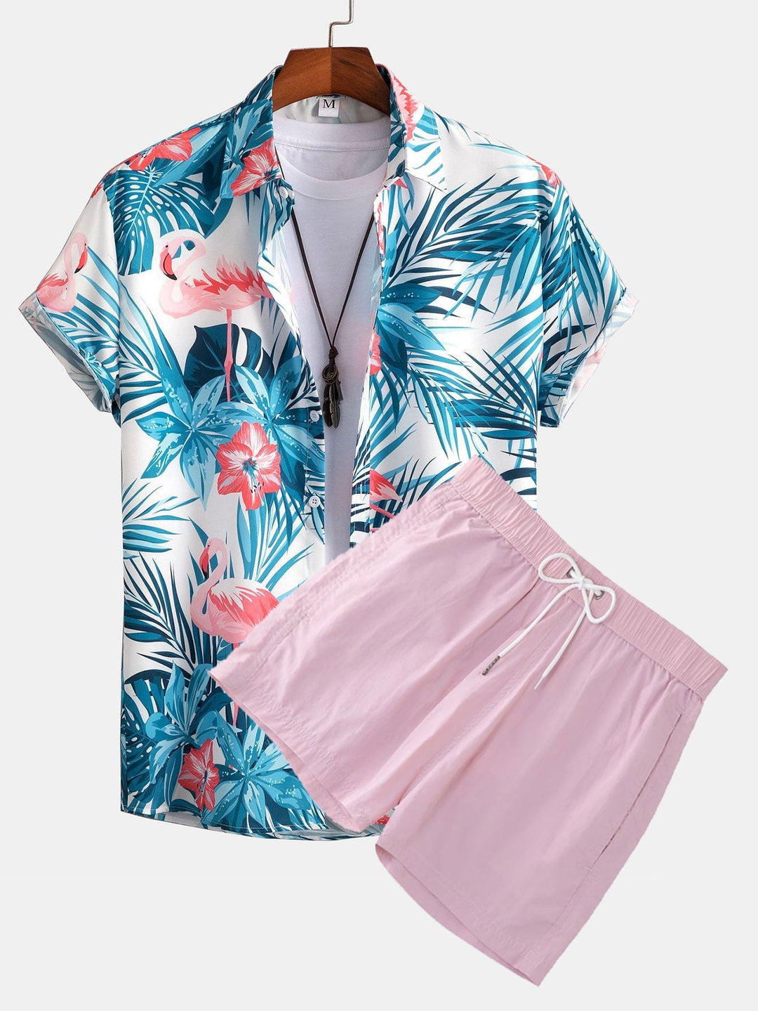 Hemd Badeshorts Set Flamingo von Heidi München – Ansicht 1