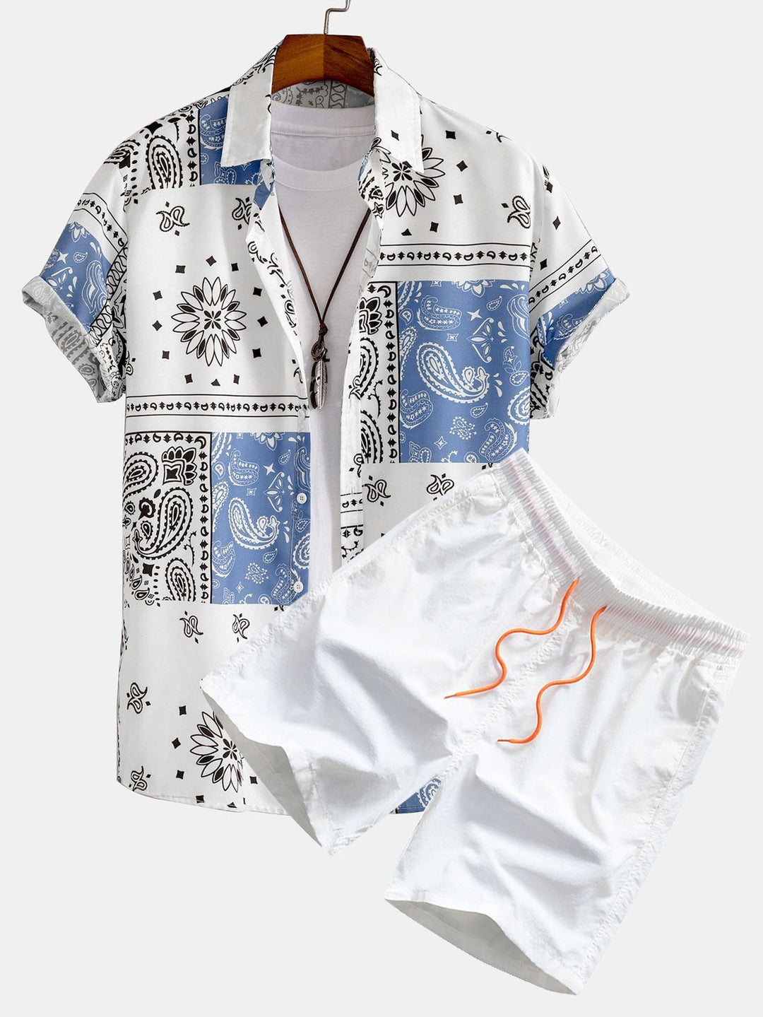 Paisley Hemd Badeshorts Set von Heidi München – Ansicht 1