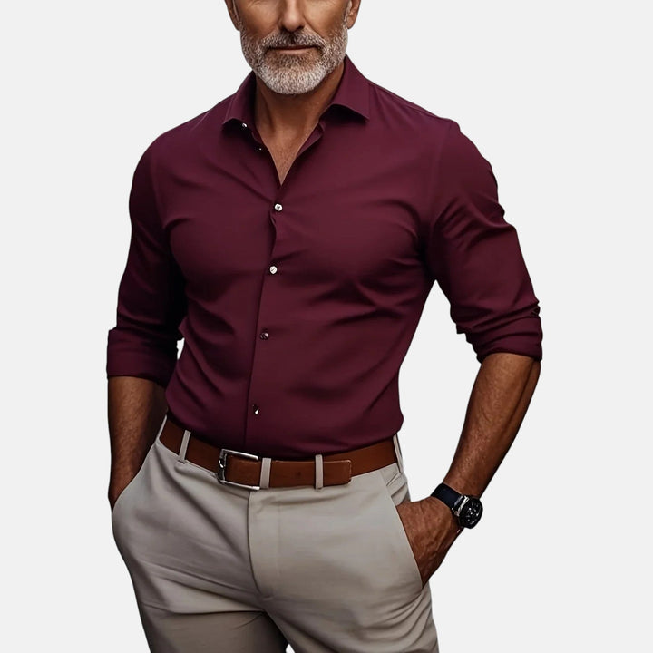 Herren Businesshemd Slim Fit Knitterfrei – Heidi München