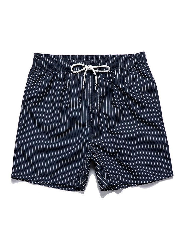Leinenlook Hemd Gestreifte Badeshorts von Heidi München – Ansicht 3
