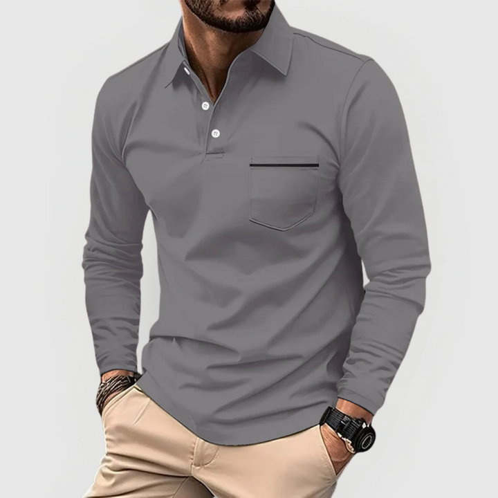 Herren Polohemd mit Tasche – Heidi München