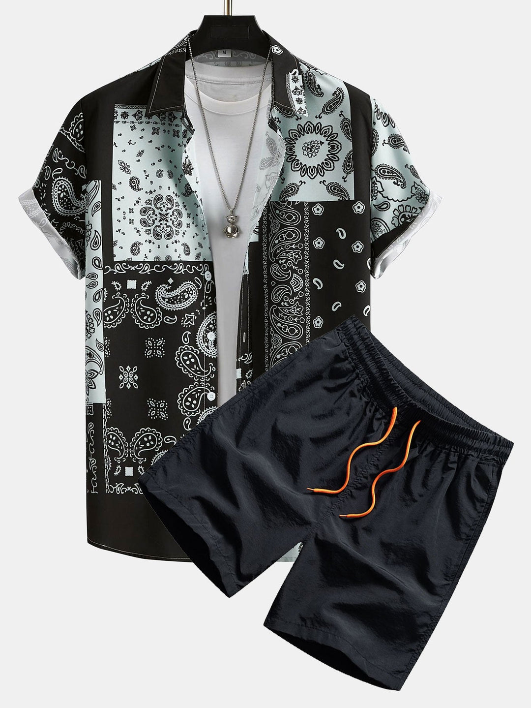 Paisley Hemd Badeshorts Set Herren von Heidi München – Ansicht 1