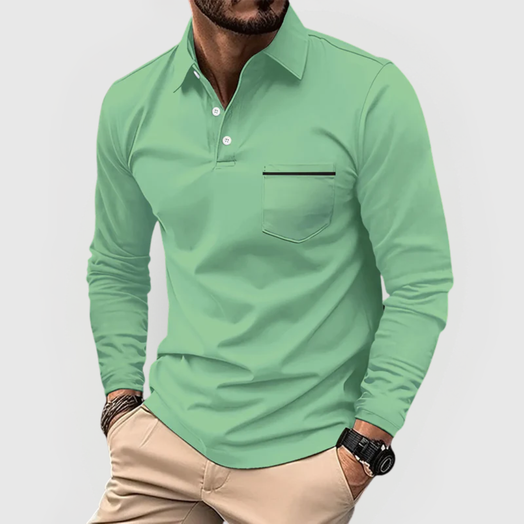 Herren Polohemd mit Tasche – Heidi München
