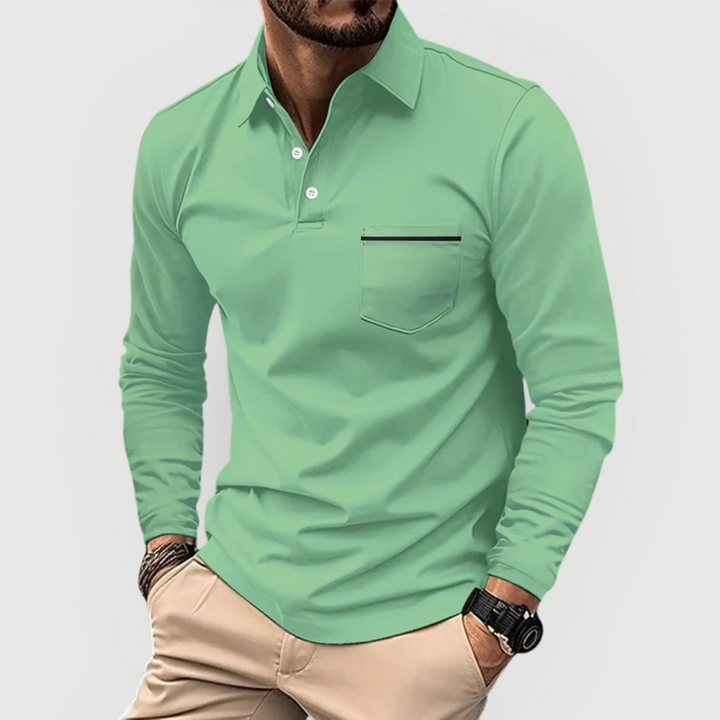 Herren Polohemd mit Tasche – Heidi München
