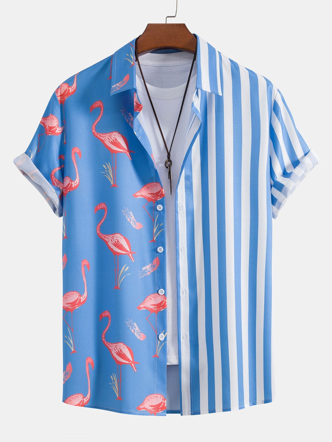 Flamingo Streifen Hemd Badeshorts Set von Heidi München – Ansicht 10
