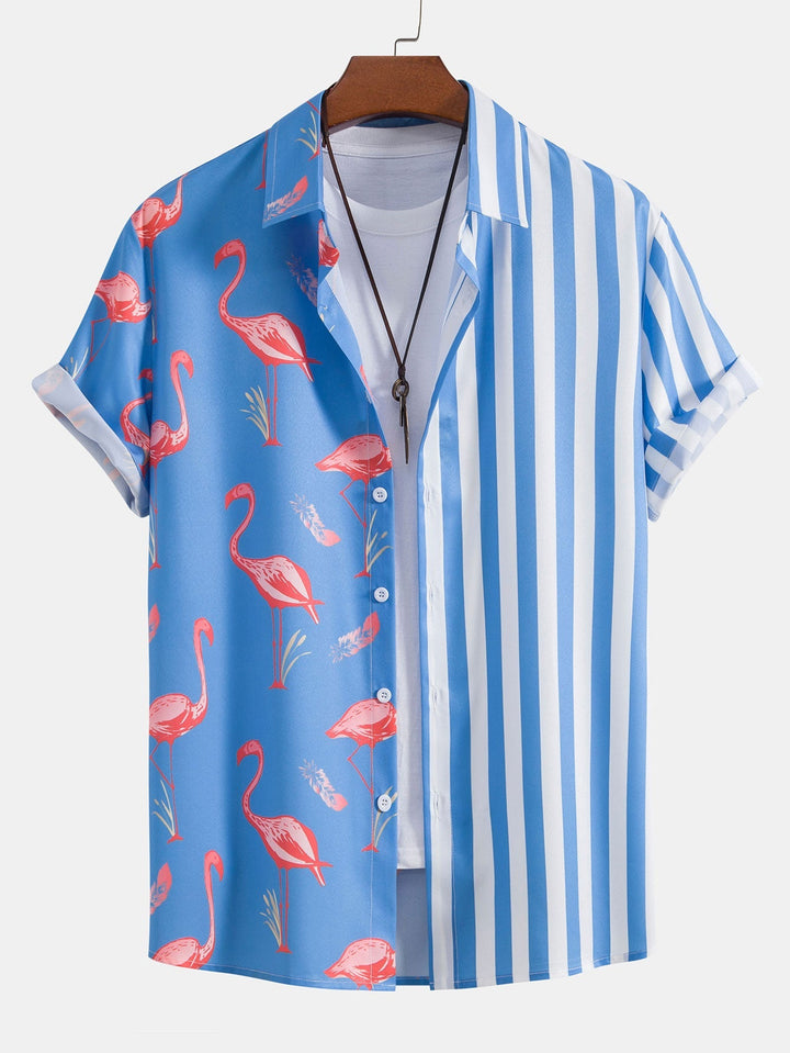 Flamingo Streifen Hemd Badeshorts Set von Heidi München – Ansicht 10