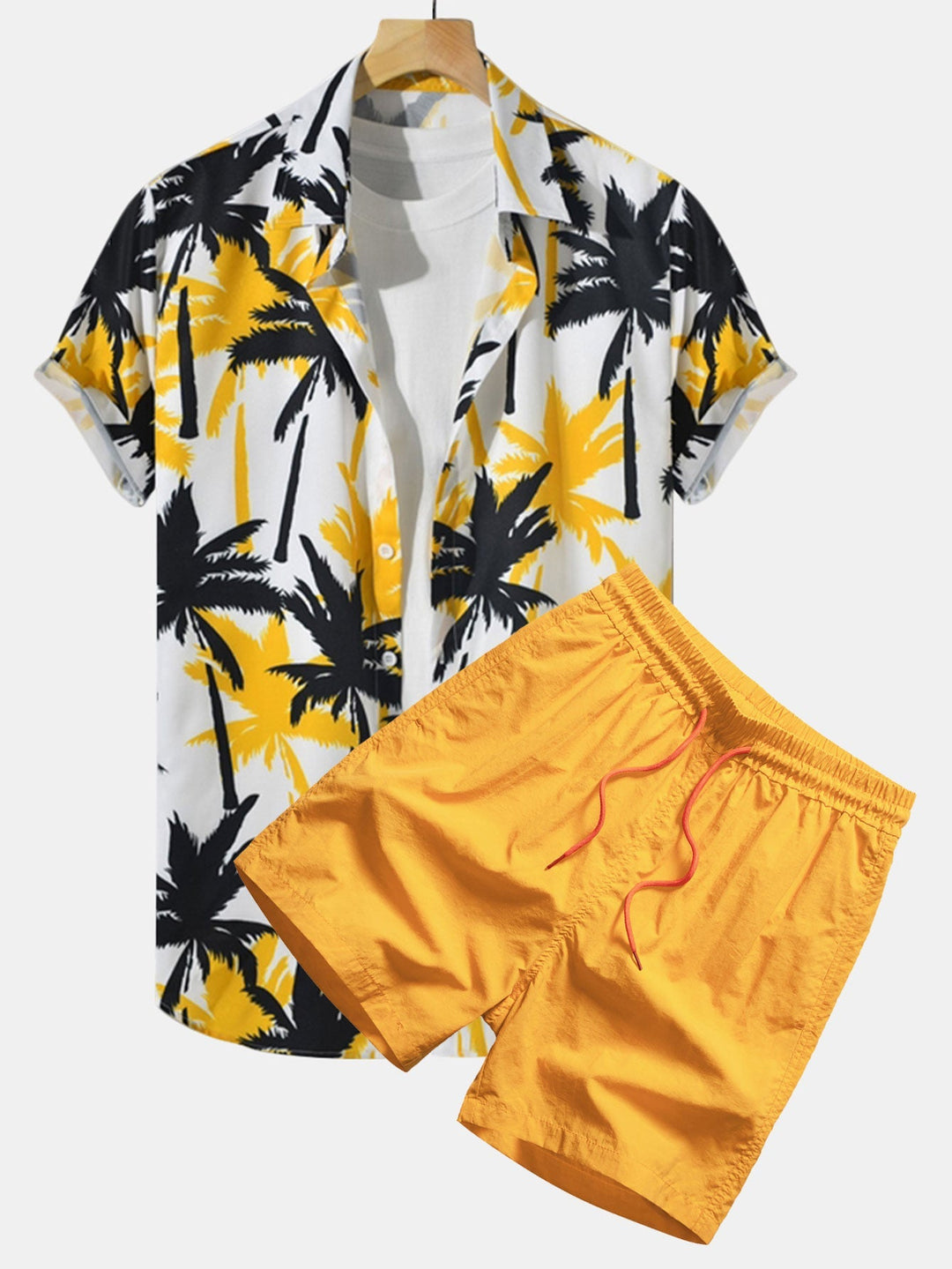 Palmenmuster Hemd Badeshorts Set von Heidi München – Ansicht 8