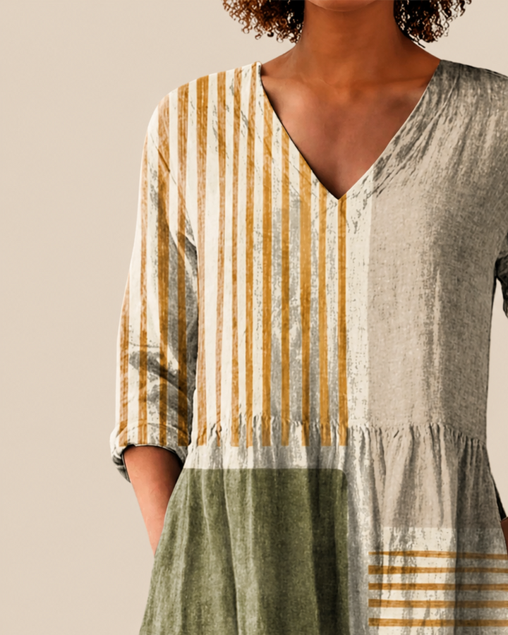 Maeve lange Damenbluse mit Muster