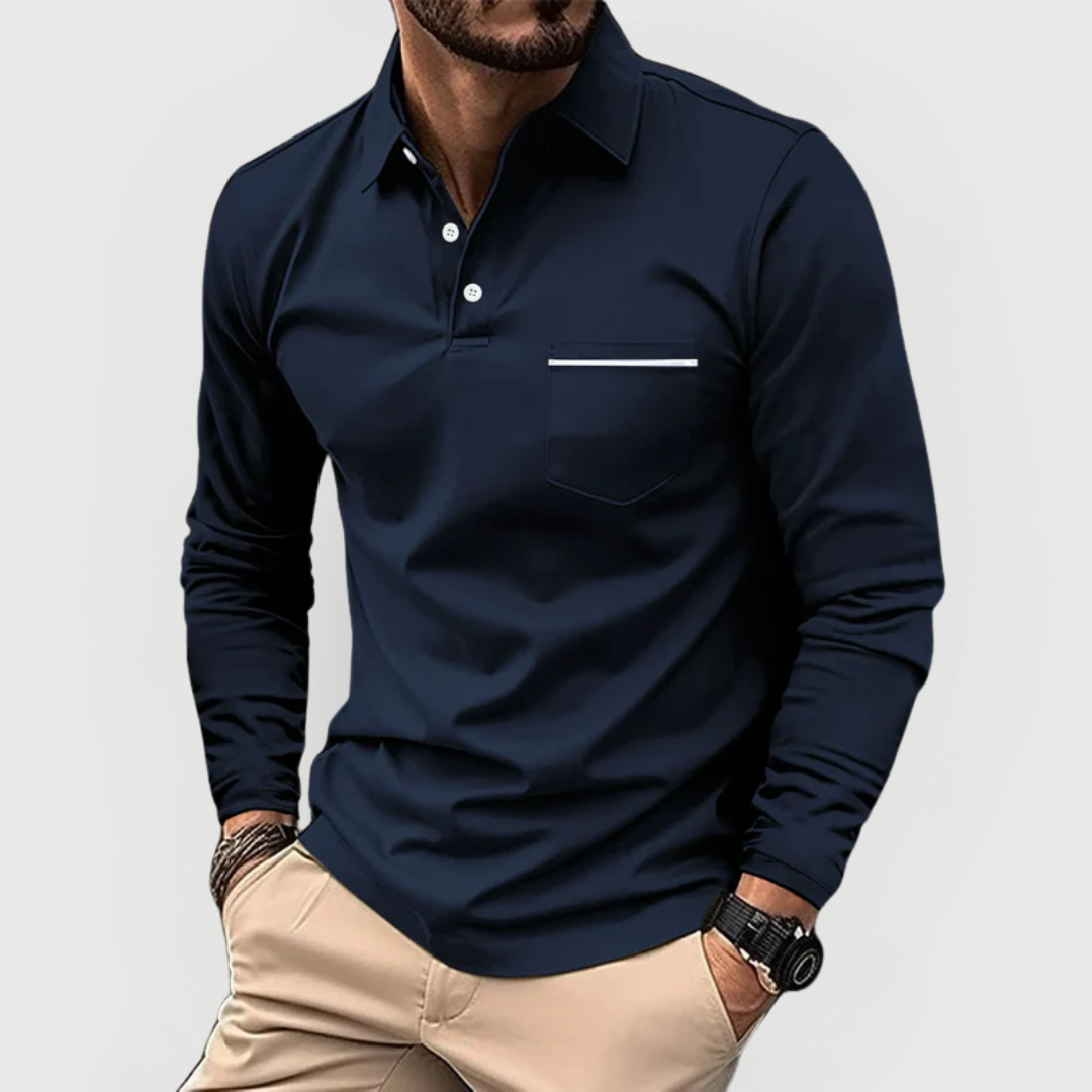 Herren Polohemd mit Tasche – Heidi München