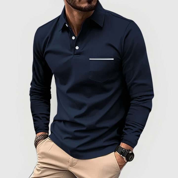 Herren Polohemd mit Tasche – Heidi München