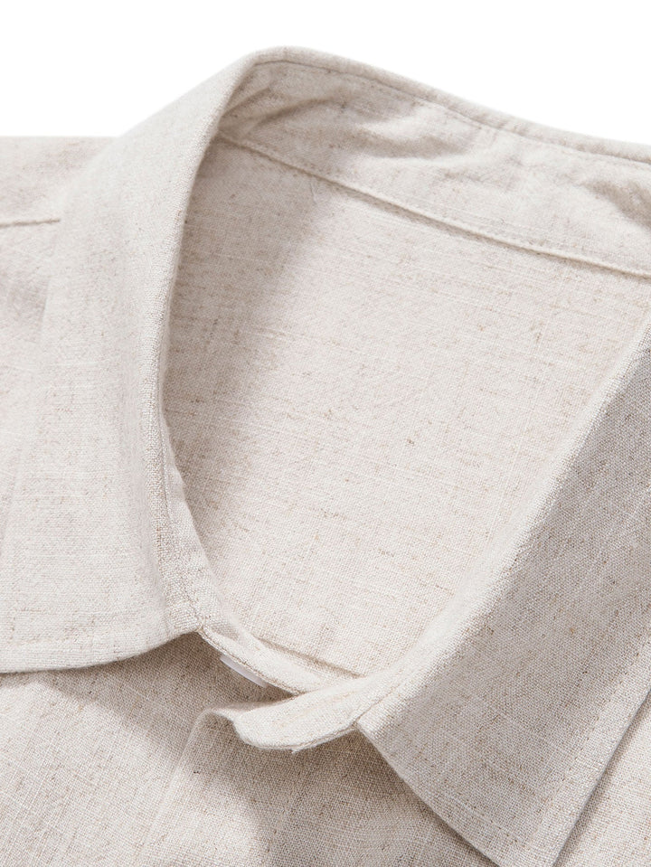 Leinen Viskose Hemd Shorts Set Herren von Heidi München – Ansicht 7