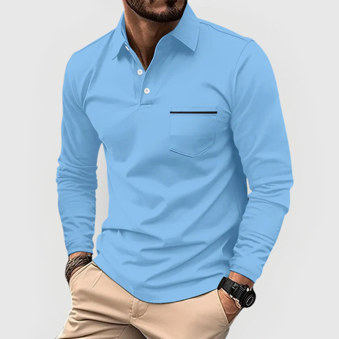 Herren Polohemd mit Tasche – Heidi München