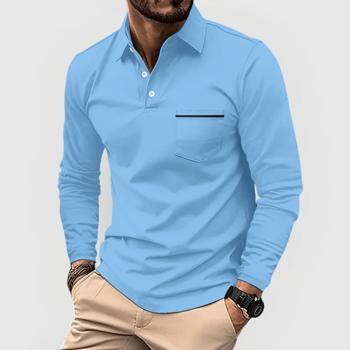 Herren Polohemd mit Tasche – Heidi München