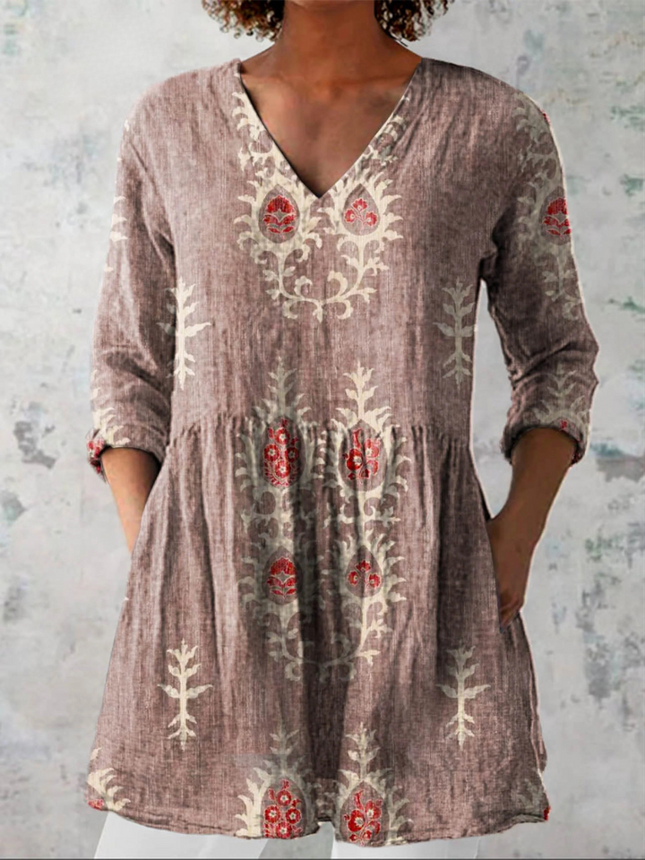 Blair lange Damenbluse mit Muster