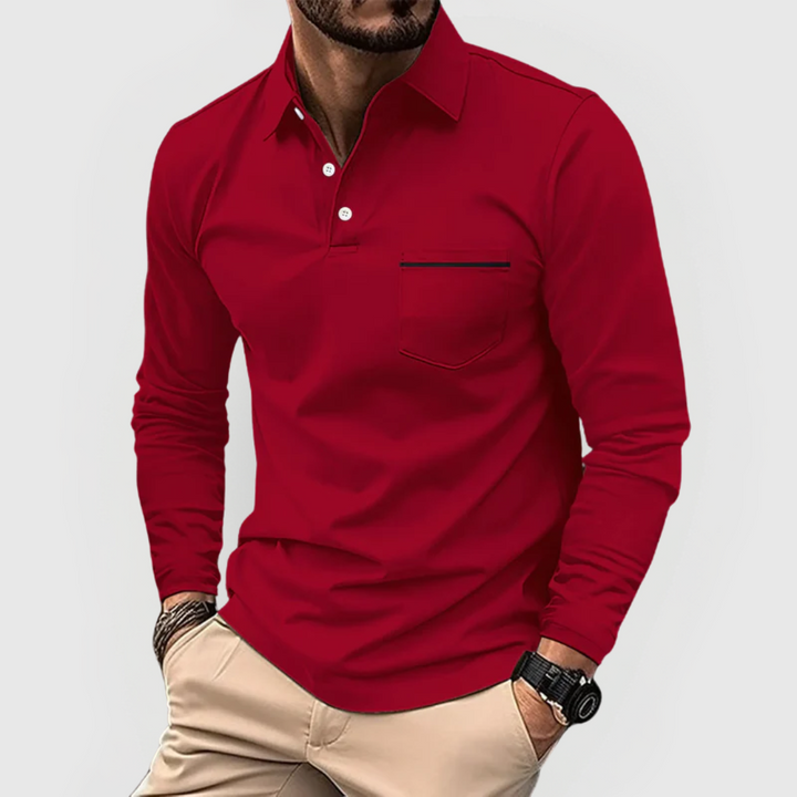 Herren Polohemd mit Tasche – Heidi München