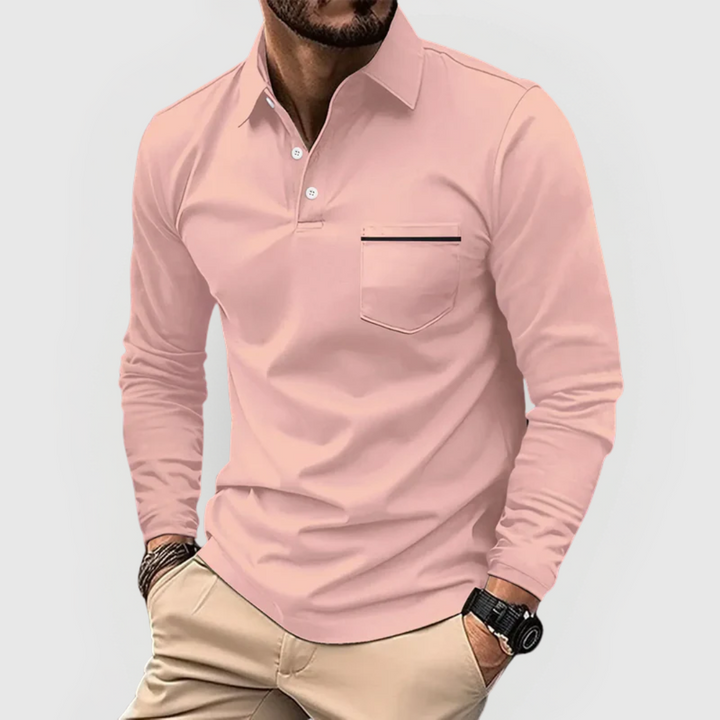 Herren Polohemd mit Tasche – Heidi München