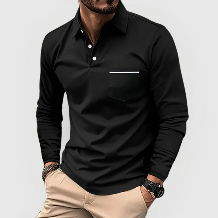 Herren Polohemd mit Tasche – Heidi München