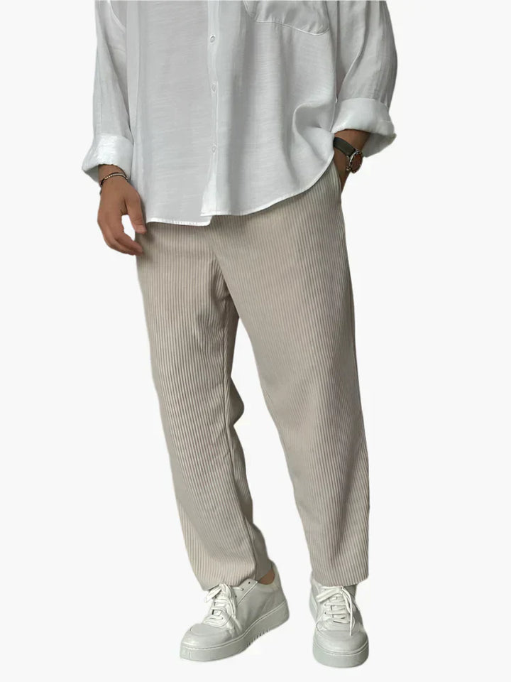 Herren Plisseehose Relaxed Fit – Heidi München