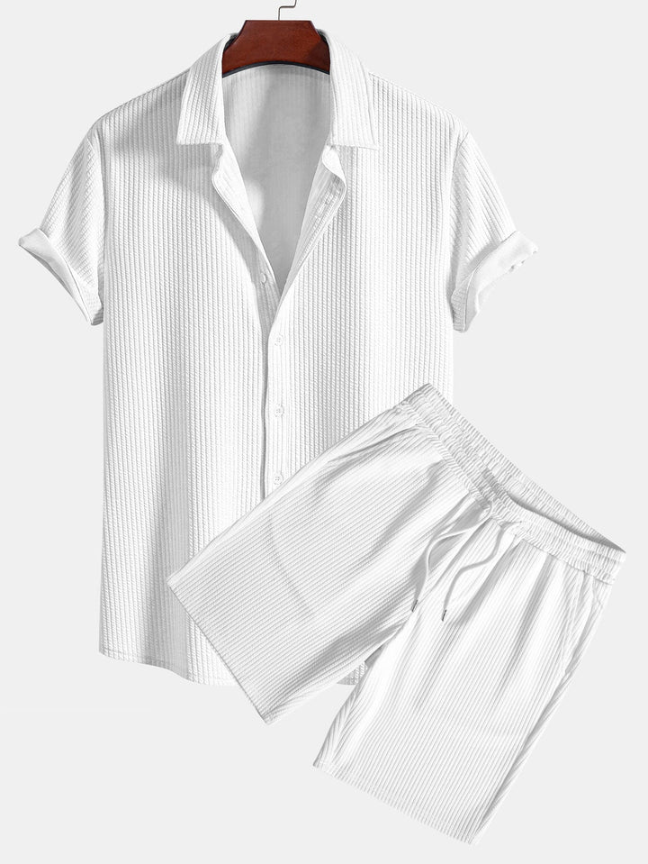 Muscle Fit Hemd Shorts Set Herren von Heidi München – Ansicht 19