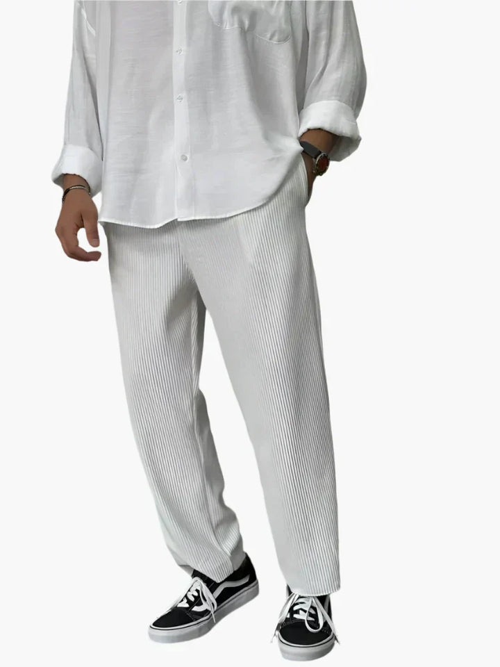 Herren Plisseehose Relaxed Fit – Heidi München