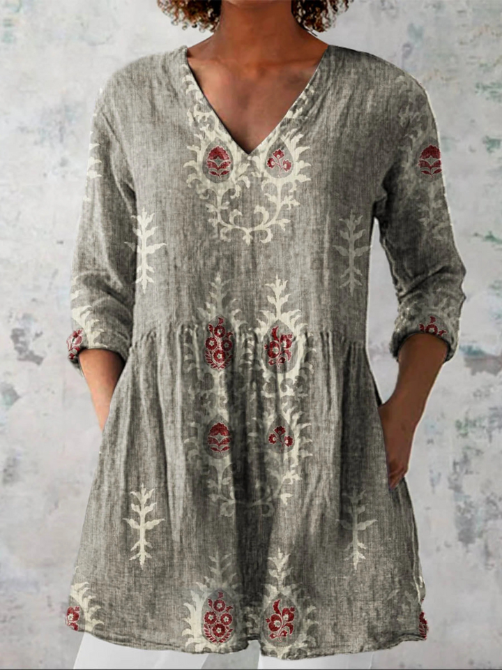 Blair lange Damenbluse mit Muster