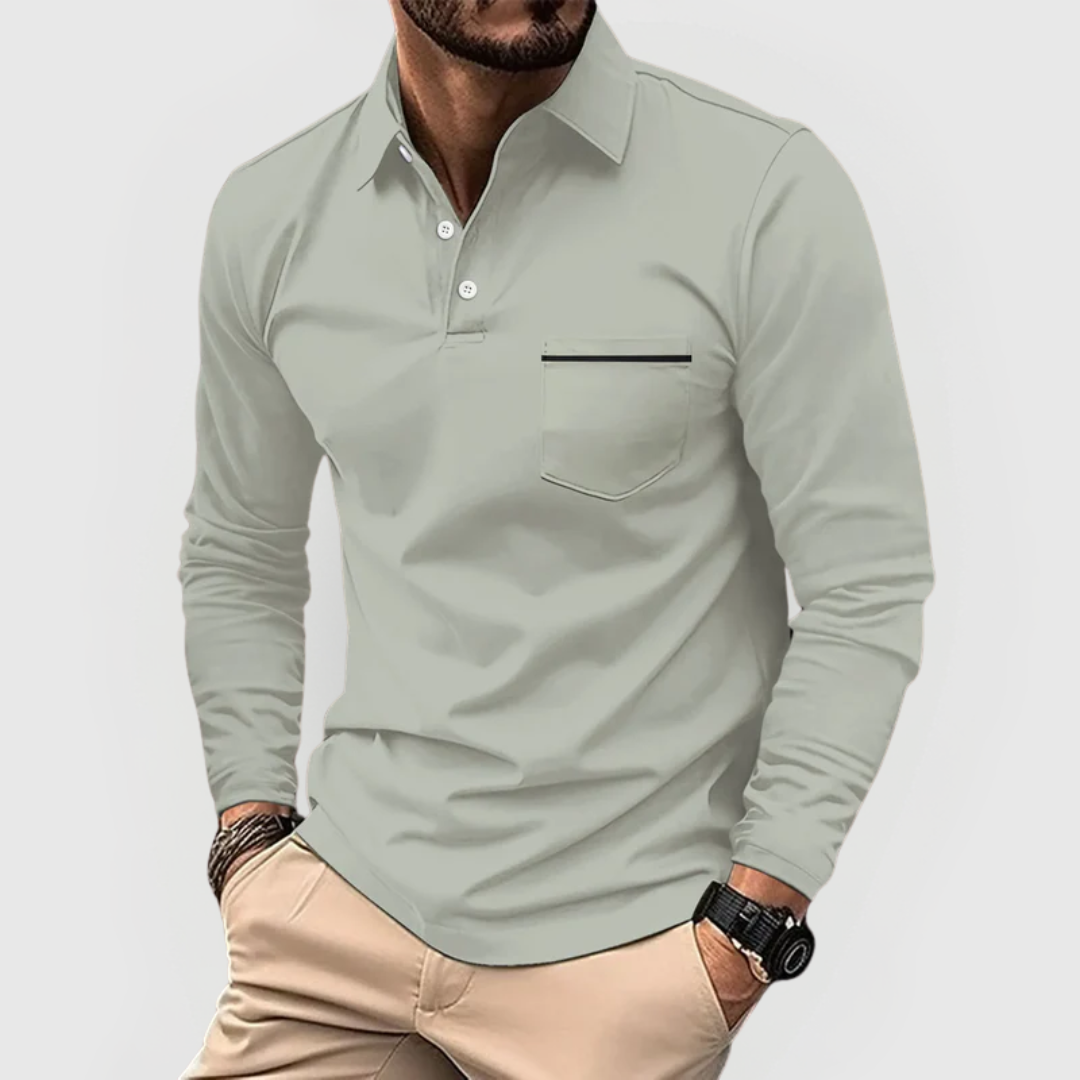 Herren Polohemd mit Tasche – Heidi München