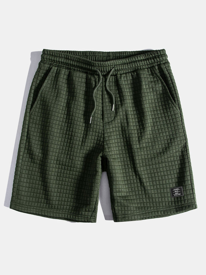 Waffel T-Shirt Shorts Set Herren von Heidi München – Ansicht 15
