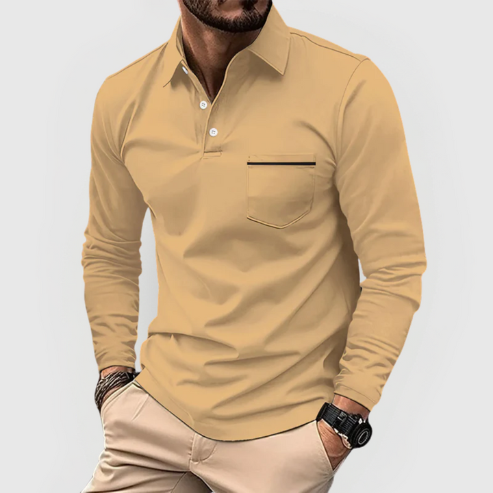 Herren Polohemd mit Tasche – Heidi München