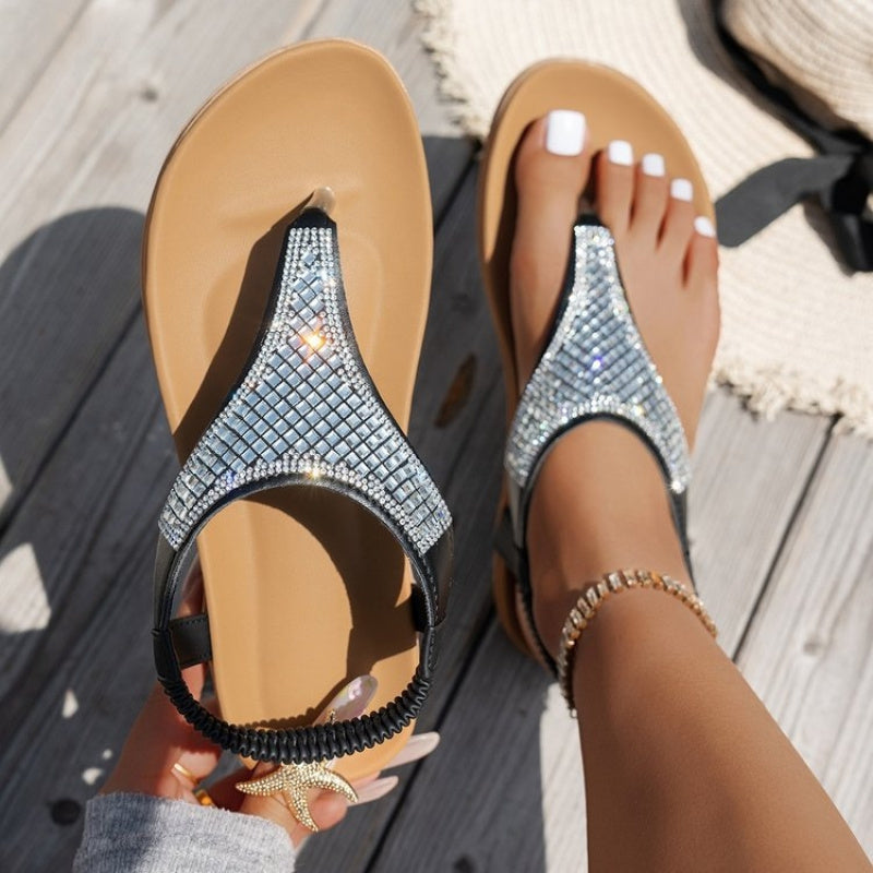 Sommer Sandalen Damen mit Strass von Heidi München – Ansicht 4