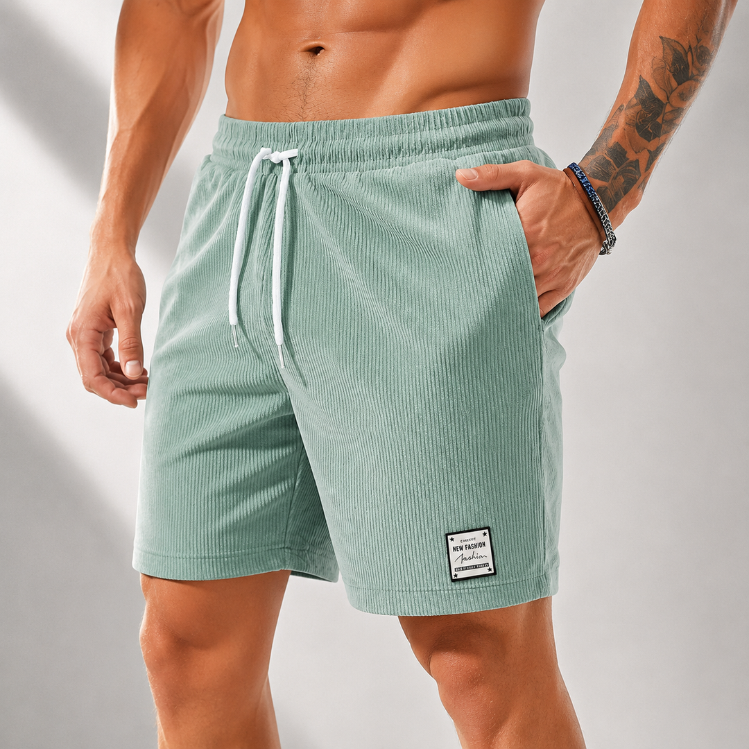 Cordshorts Herren mit Kordelzug von Heidi München – Ansicht 2