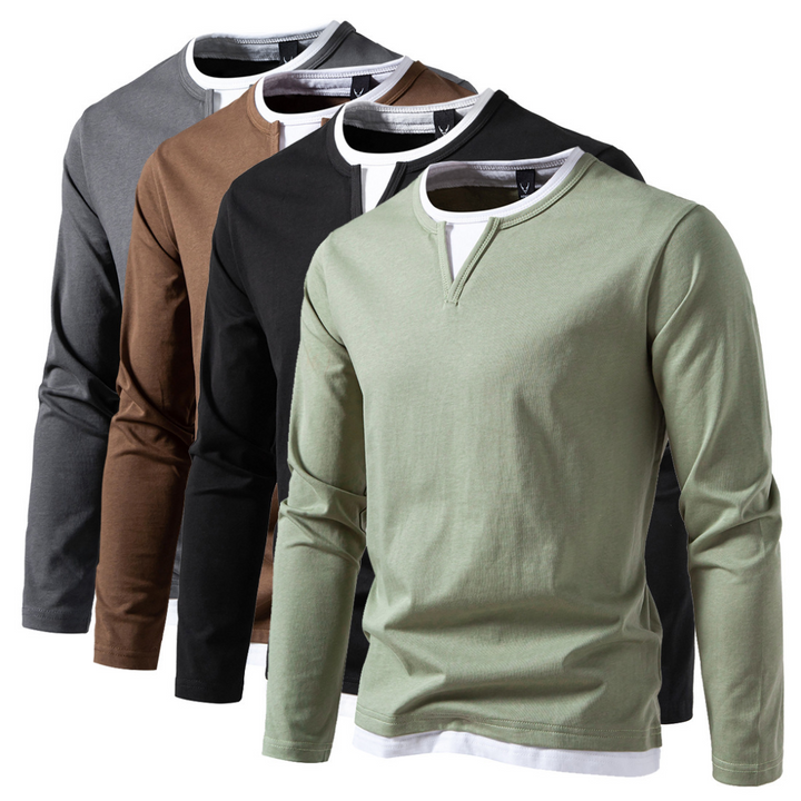 Herren Baumwoll Langarm-T-Shirt – Heidi München