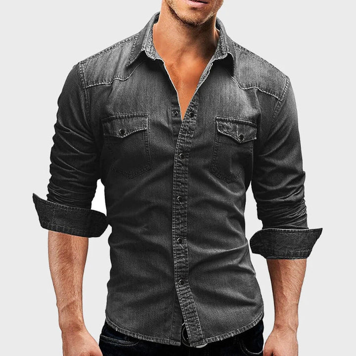Herren Denim-Hemd Classic – Heidi München