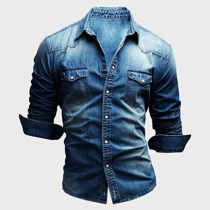 Herren Denim-Hemd Classic – Heidi München