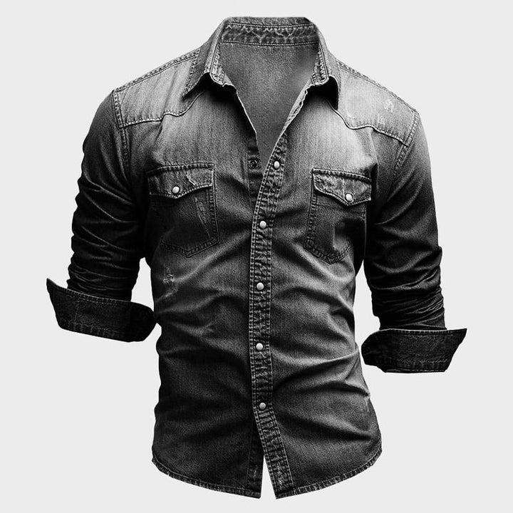 Herren Denim-Hemd Classic – Heidi München
