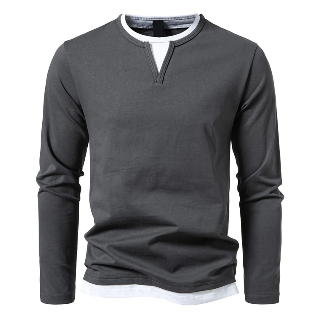 Herren Baumwoll Langarm-T-Shirt – Heidi München