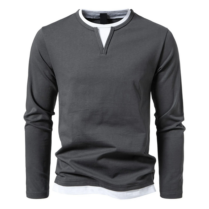Herren Baumwoll Langarm-T-Shirt – Heidi München