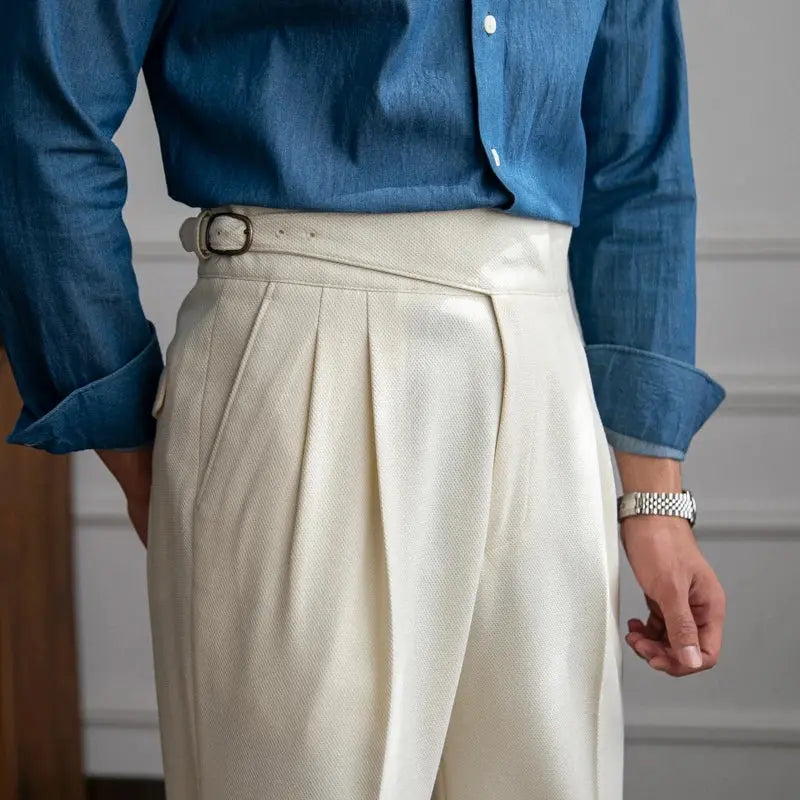 Herren Plissee-Hose – Heidi München