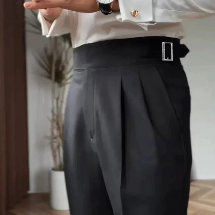 Ellis Herren Hose mit hoher Taille – Heidi München