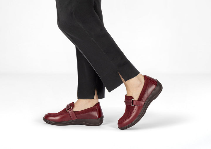 Chelsea Boots Damen Dunkelkirsch von Heidi München – Ansicht 2