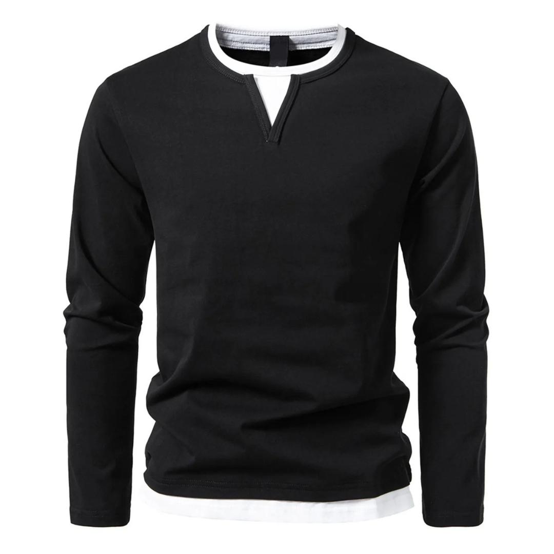 Herren Baumwoll Langarm-T-Shirt – Heidi München