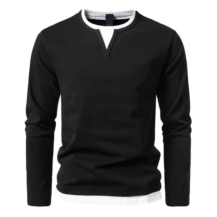 Herren Baumwoll Langarm-T-Shirt – Heidi München