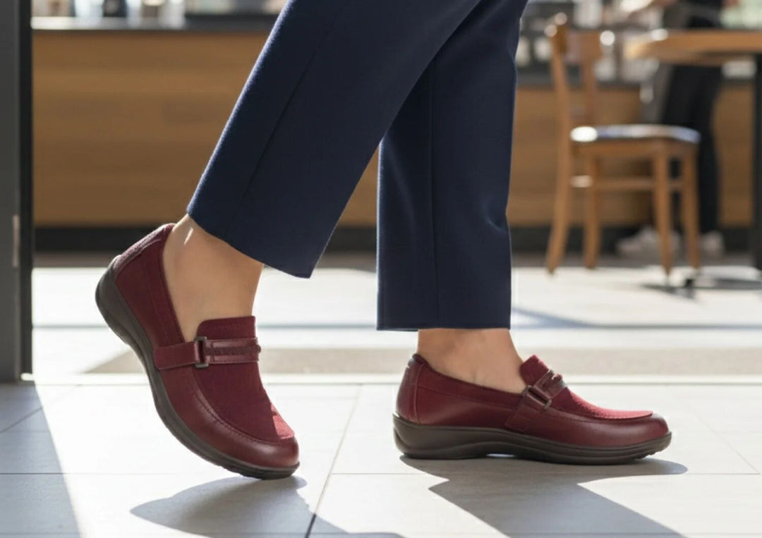 Chelsea Boots Damen Dunkelkirsch von Heidi München – Ansicht 4