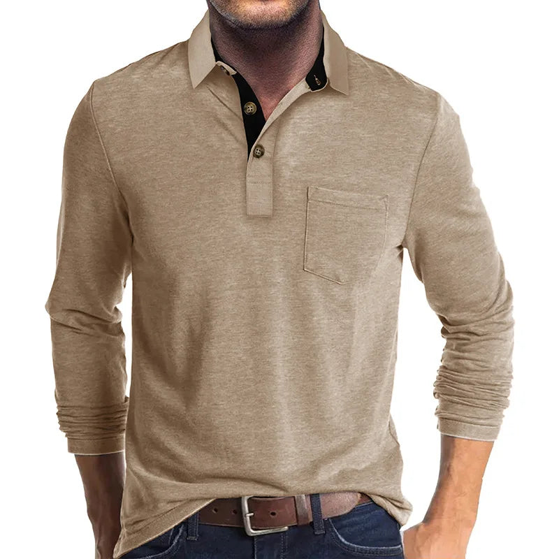 Herren Langarmshirt Unifarben – Heidi München