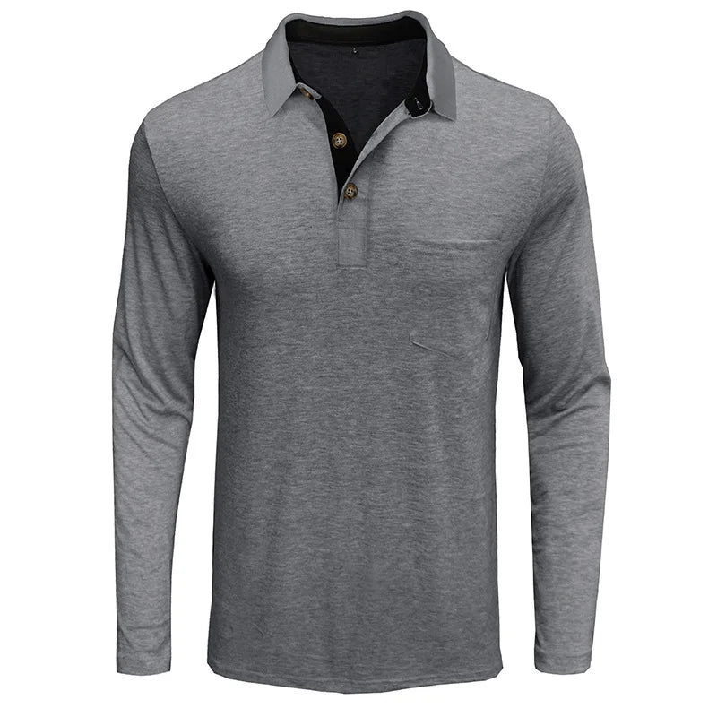 Herren Langarmshirt Unifarben – Heidi München