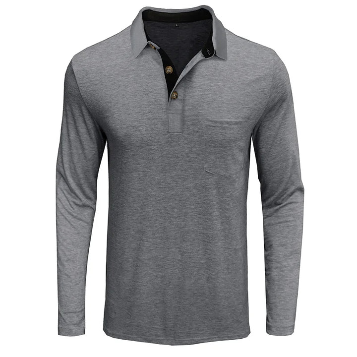 Herren Langarmshirt Unifarben – Heidi München
