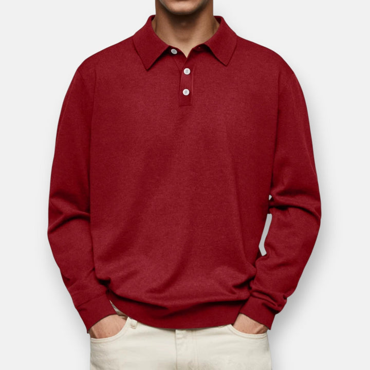 Herren Langarm-Poloshirt Classic – Heidi München